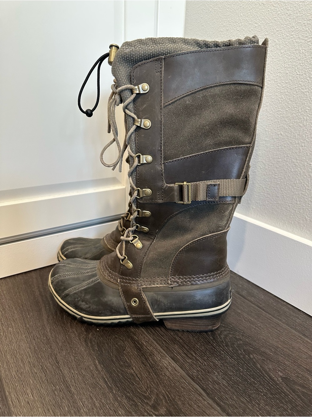 Sorel Conquest Carly Brown tall boots Duck - Size USA 10 / EUR 41